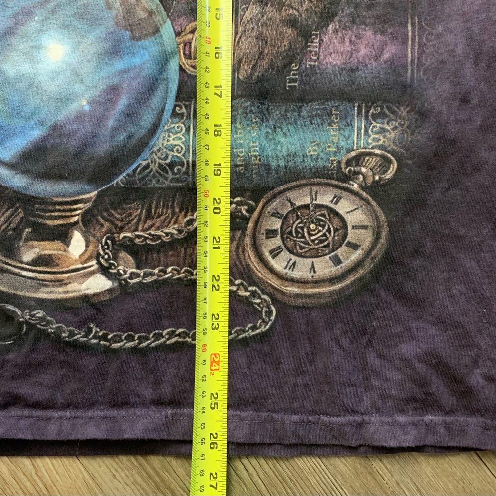 The Mountain Purple Tie Dye Cat Graphic T Shirt Zodiac Small Grunge - Picture 6 of 6